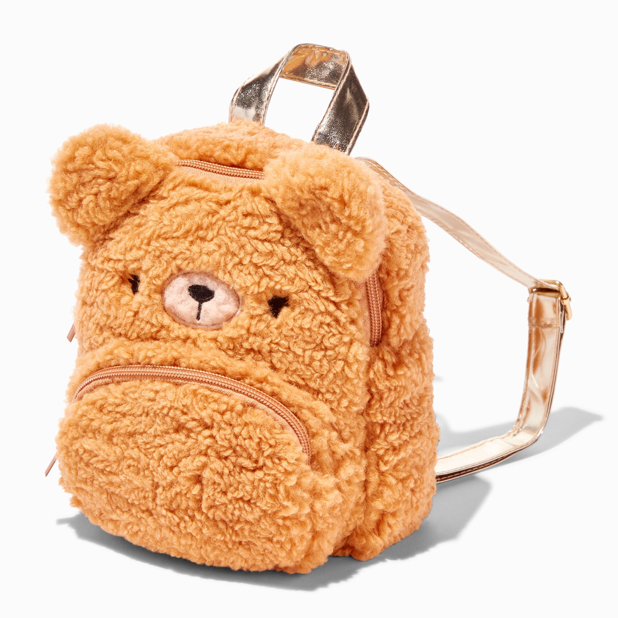 Claire's Club Furry Mini Backpack for Girls Age 3-6 - Little