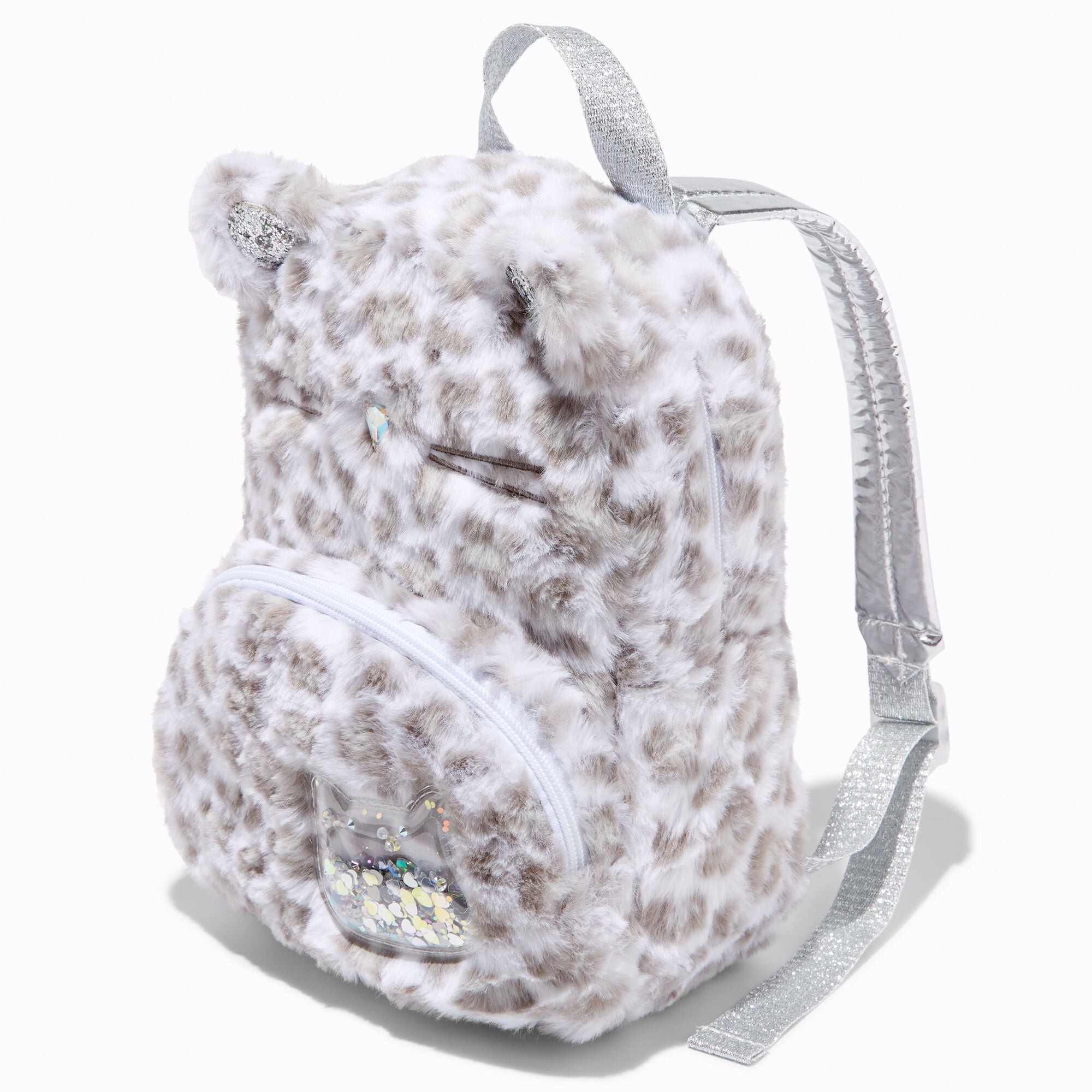 Claire's Mini sac à dos de Claire's Club pour filles de 3 à 6 ans - Sac à  main pour petite fille, Animaux violets avec confettis 4L x 7H x 4P 