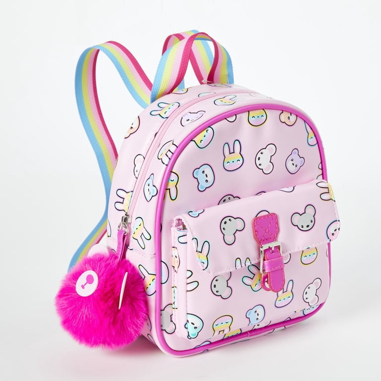 children's mini backpack Claire's Club Children's Mini Backpack for Girls (3-6) - Cute Pink Animal  Fun Accessory - Bag 7.5Wx8Hx3.5D