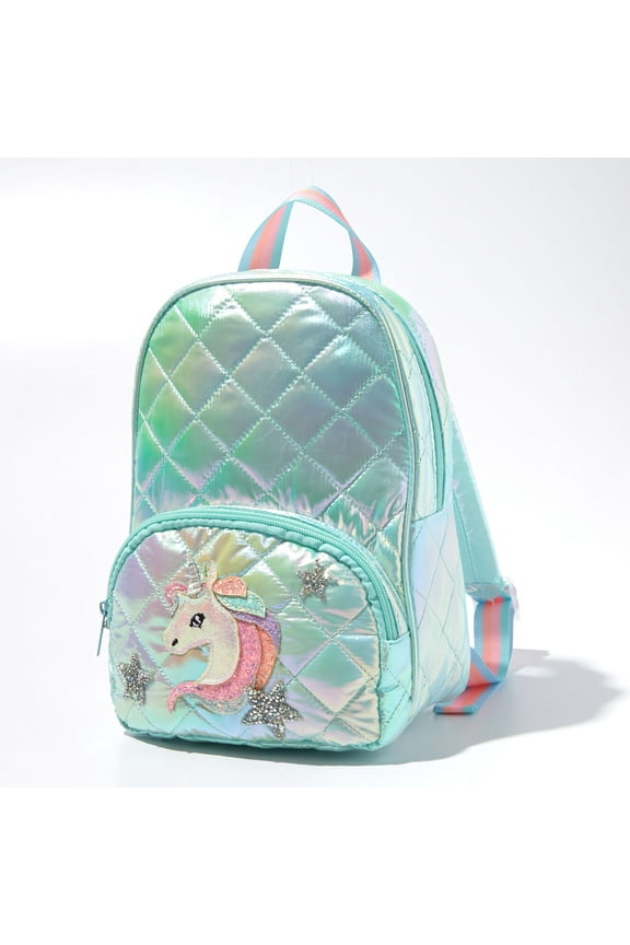 Club Mint Sparkle Unicorn Mini Backpack (7.5'' W x 9'' H x 3'' D)