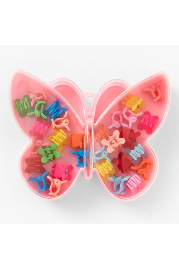 Club Rainbow Butterfly Mini Hair Claws (20 pack)