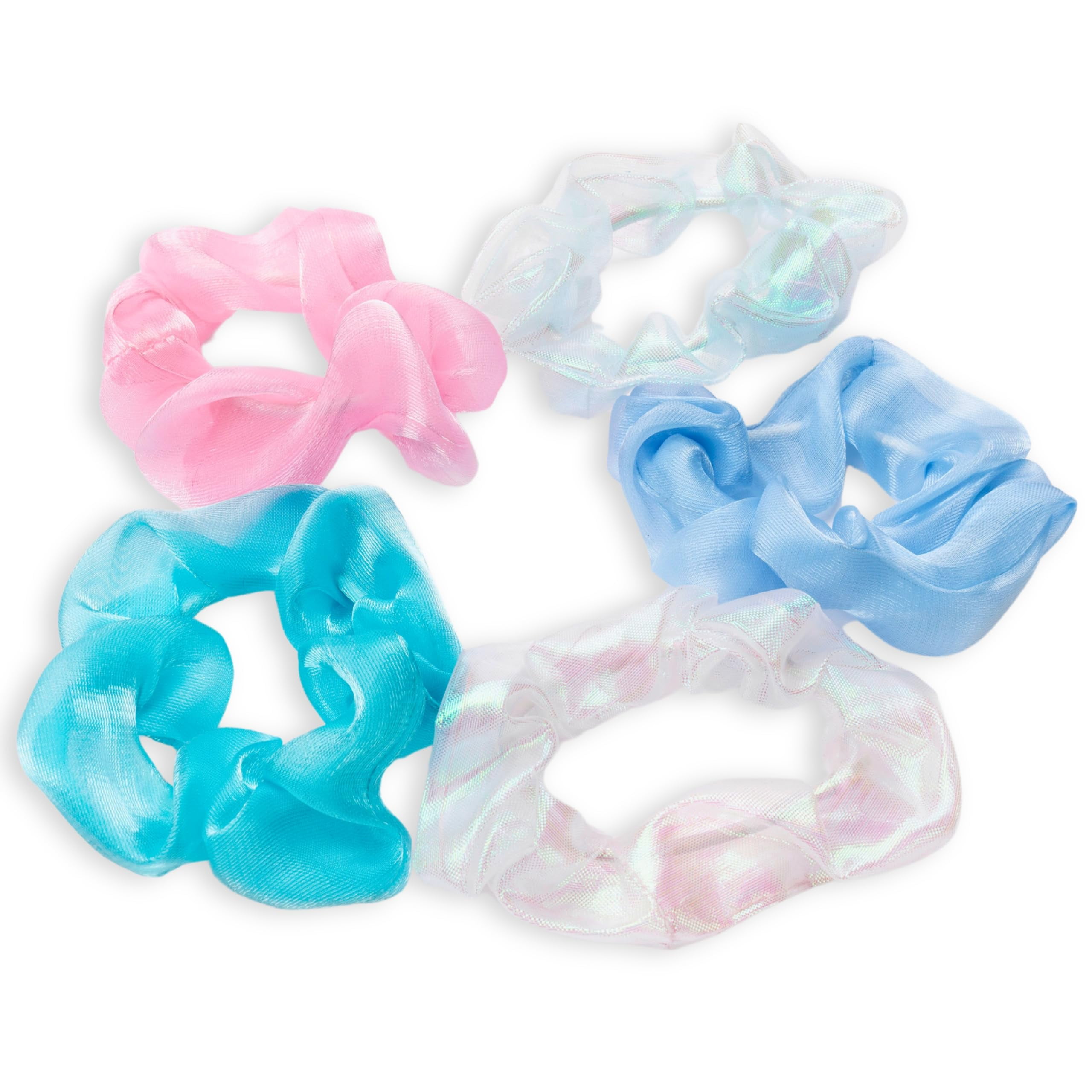 Claire\'s Colorful Scrunchie Set Lots Claires Girls Sunflower Velvet Yellow Scrunchie Set  main image 4