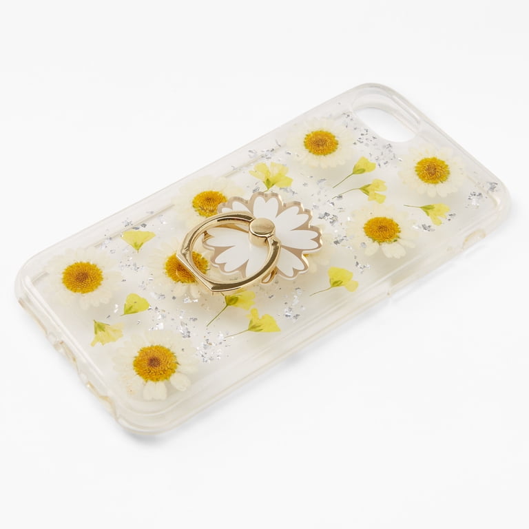 Claire's Daisy Ring Holder Protective Phone Case - Fits iPhone 6/7/8/SE -  Walmart.com