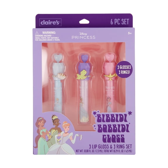 Claire's Disney Lip Ring Set - Bibbidi Bobbidi 6 Pcs