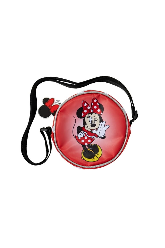 Disney Minnie Mouse Round Crossbody Purse with Adjustable Strap