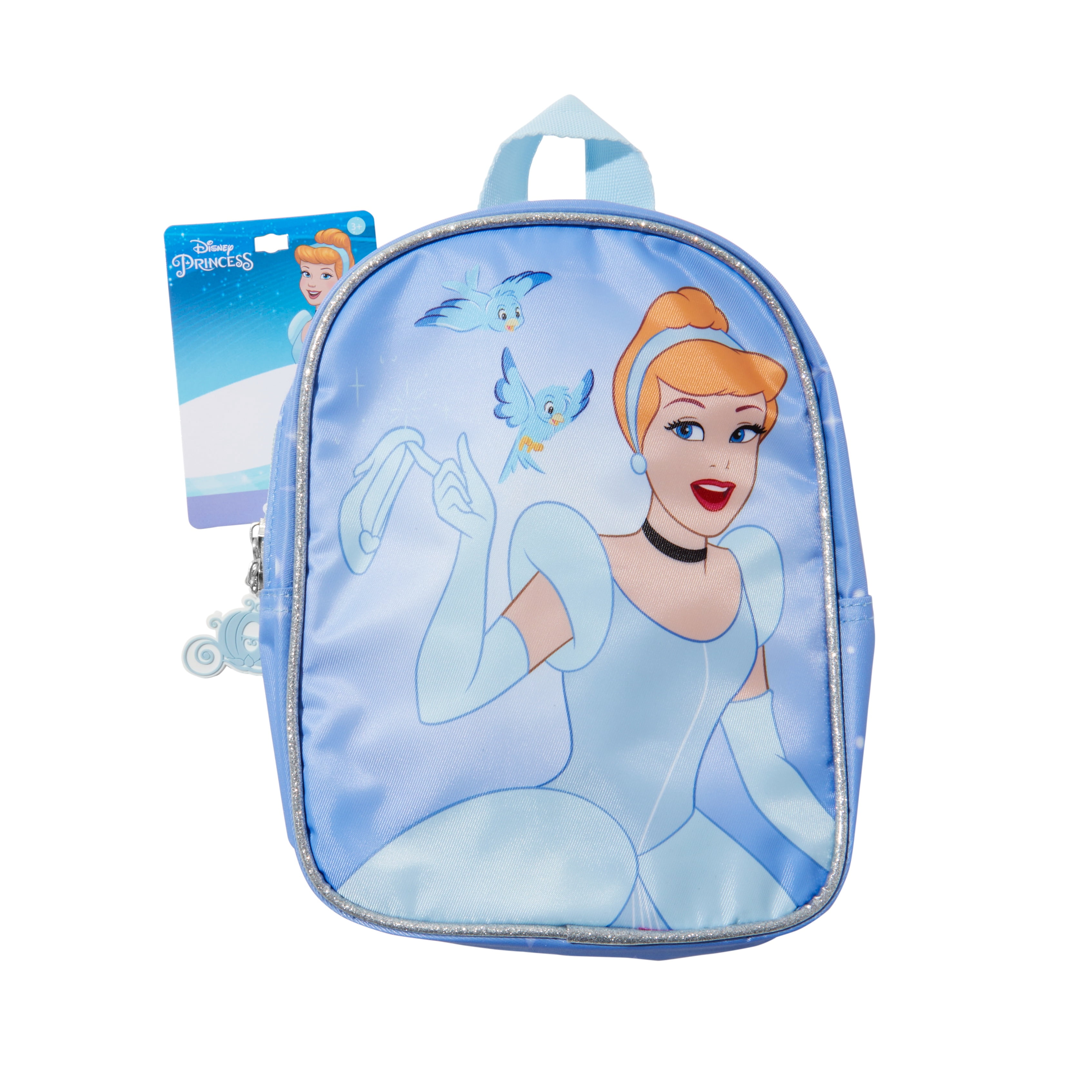 Claire s Disney Princess Cinderella Backpack with Silver Glitter Walmart