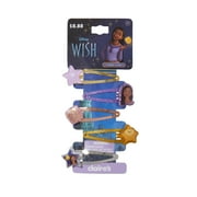 CLAIRE'S Disney's "Wish" Themed Decorative Charm Hair Snap Clips, 5-Pack, Children's
