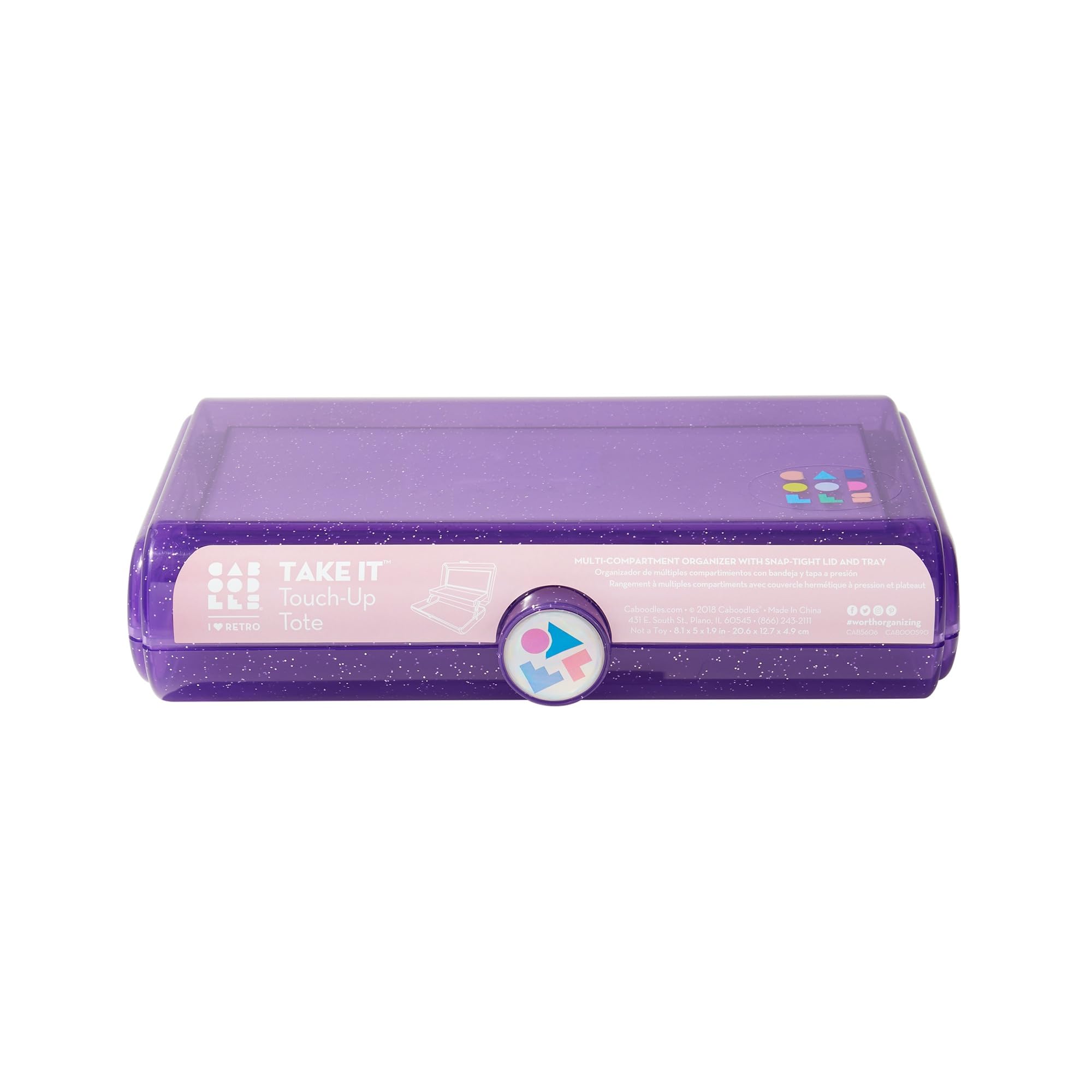 Claire's Exclusive Caboodles Makeup Travel Case with Large BuiltIn