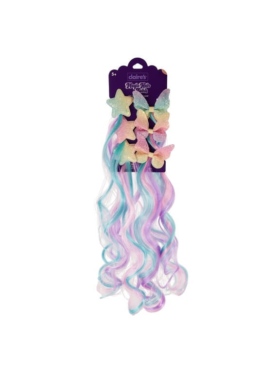 Ombre Colored Faux Hair Extensions 6 Pcs