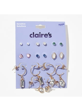 Claire's fake hoop earrings hot sale