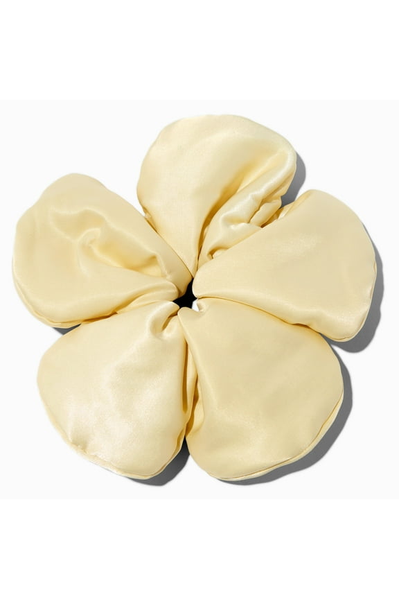 Giant Ivory Flower Scrunchie