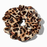 Claires Giant Leopard Scrunchie for Girls All Ages
