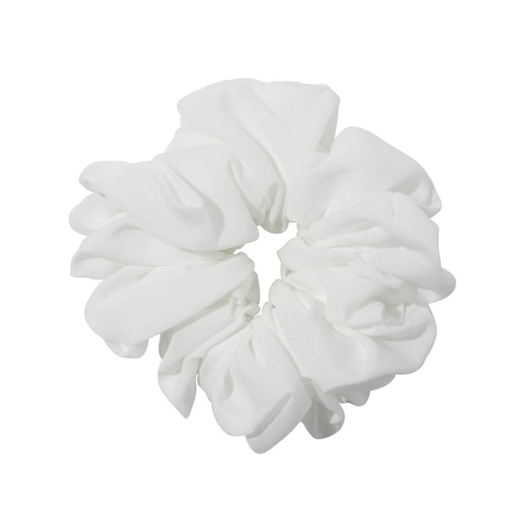 Claire's Giant White Chiffon Hair Scrunchie - Walmart.com