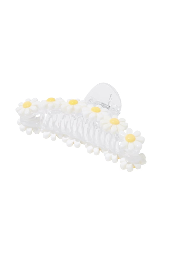 Girl's Daisy Flower Large Hair Claw Clip, Multicolor, Children's
