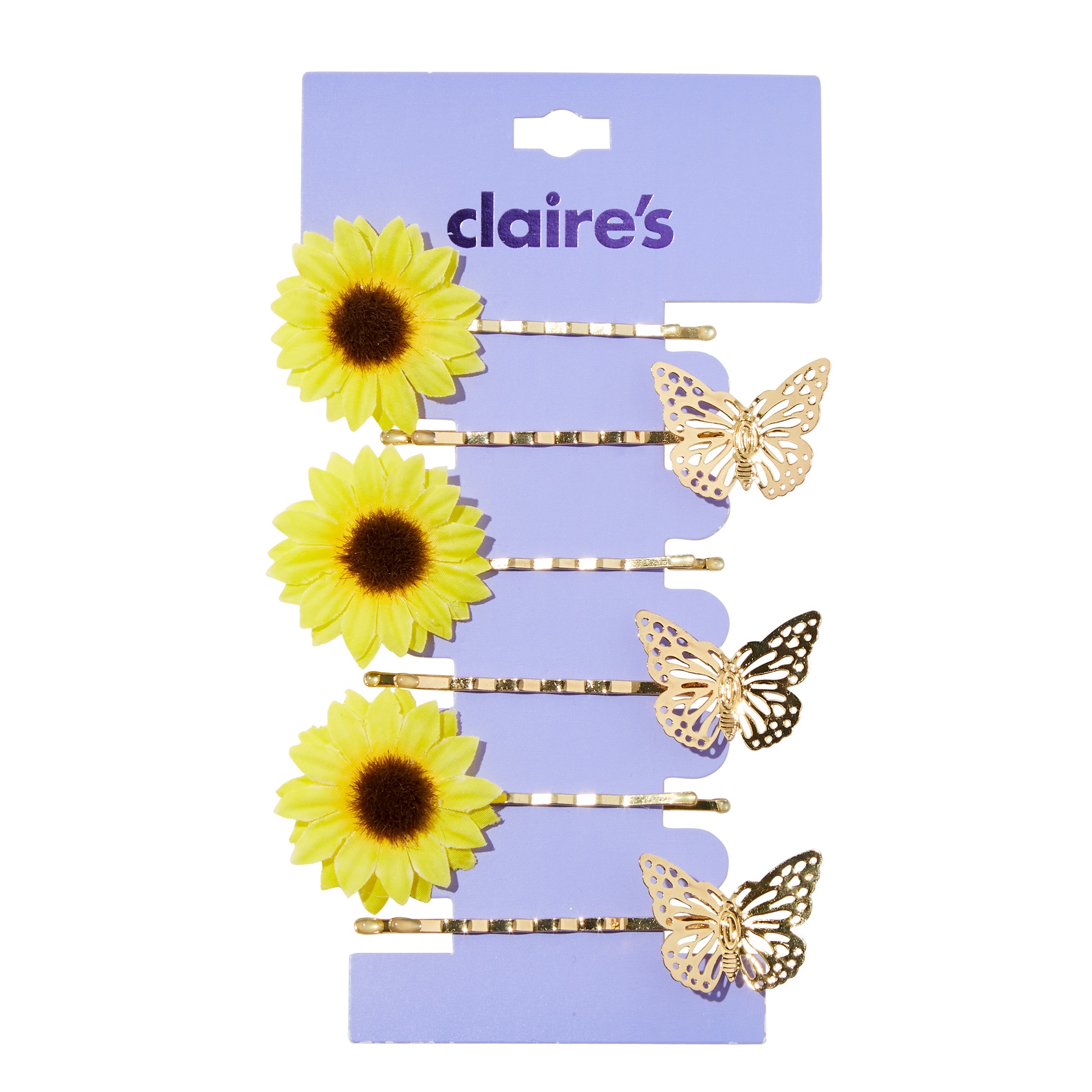Claire's Girls 6On Sunflower/Barette - image 1 of 6