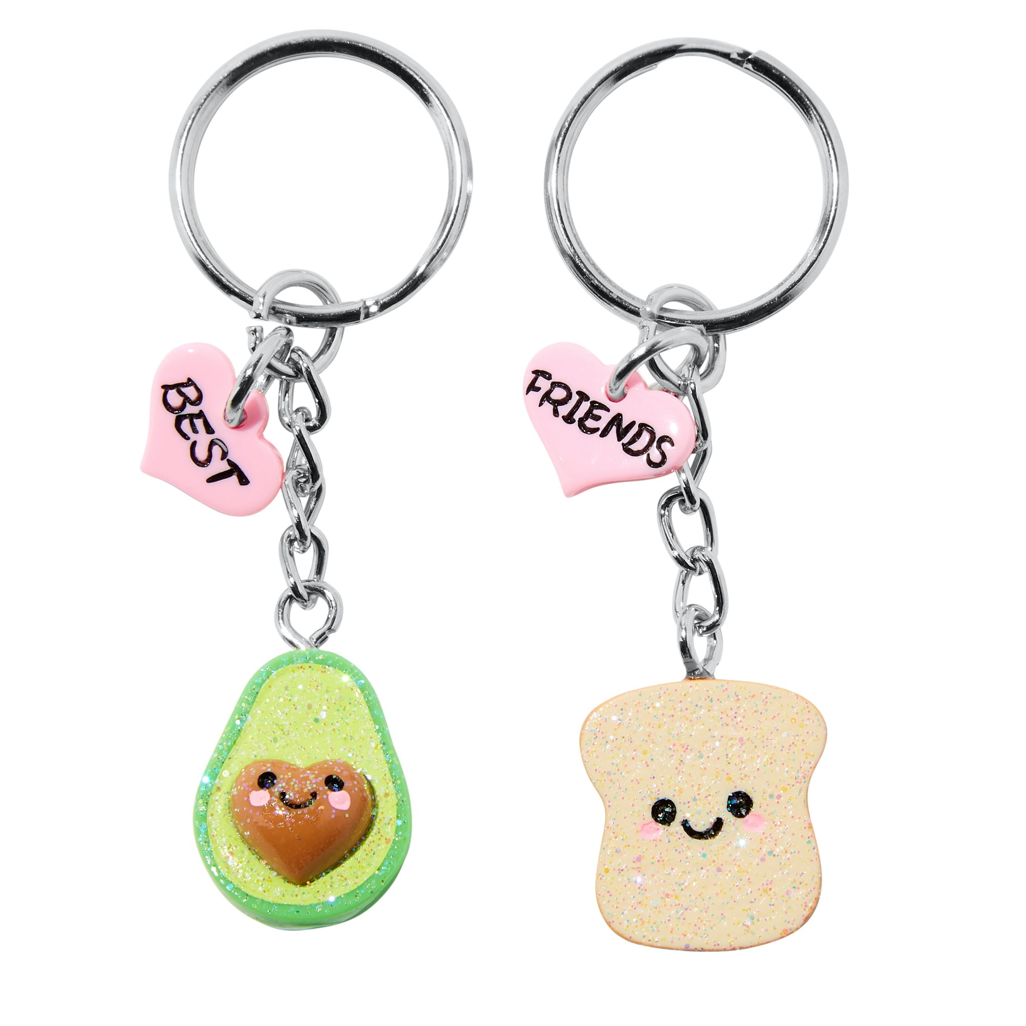 Claire's Girls Best Friends Avocado and Toast on Metal Keychains
