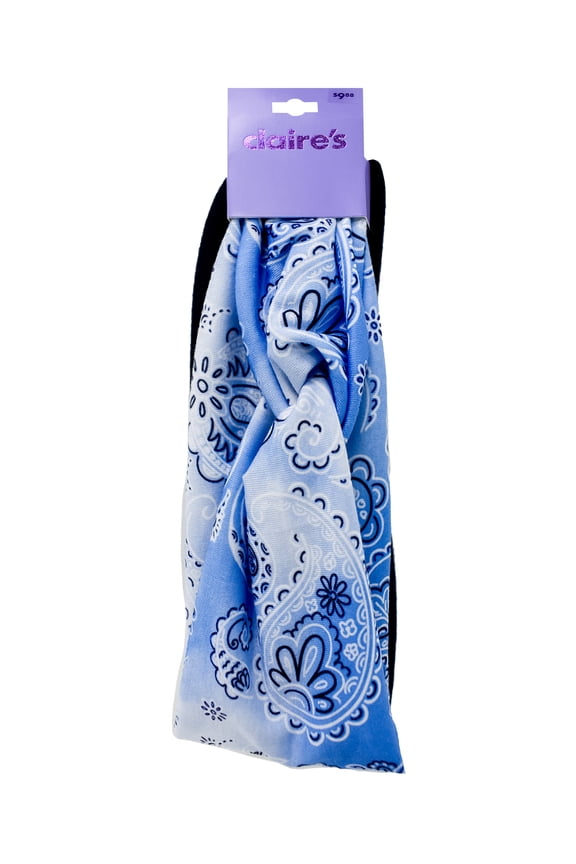 Girls Blue Bandana and Navy Twisted Headwraps Set, 2-Pack, Multicolor