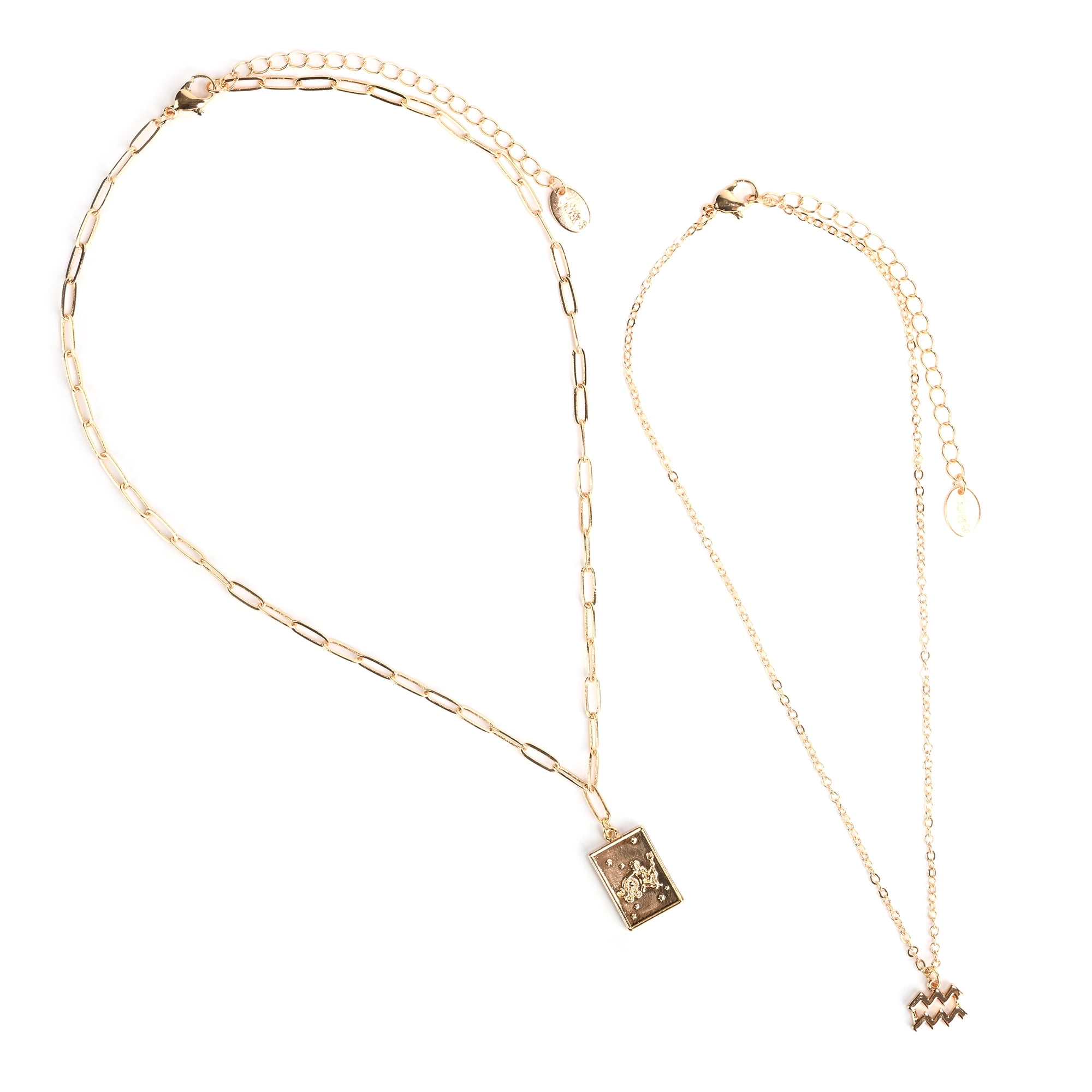 アクセサリー 33club choice special necklace 50cm Claire's Gold Zodiac Scorpio Unisex Necklace Set, Lobster