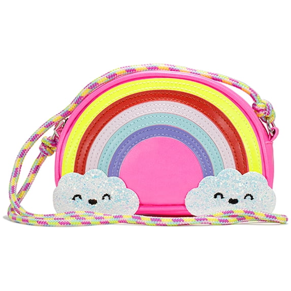 Claire's Girls Rainbow Purse, with Zipper Closure and Carrying Strap Backpack, Children's
