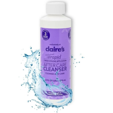 Claire's Girls Rapid 3-Week After-Piercing Solution, Piercing Cleaner, 8.5 Fl Oz