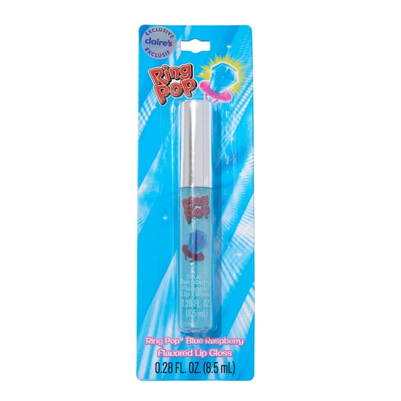 Claire's Girls Ring Pop Glittery Blue Raspberry Flavored Lip Glosses, Children's