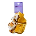 thumbnail image 1 of Claire's Girls Sunflower Pattern and Velvet Yellow Scrunchie Hair Tie Set, 2-Pack, 1 of 1