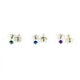 thumbnail image 1 of Claire's Girls Teen 2mm Multicolor Jewel Crystal Stud Earrings Set, Post Back, 12-Pack, 1 of 5