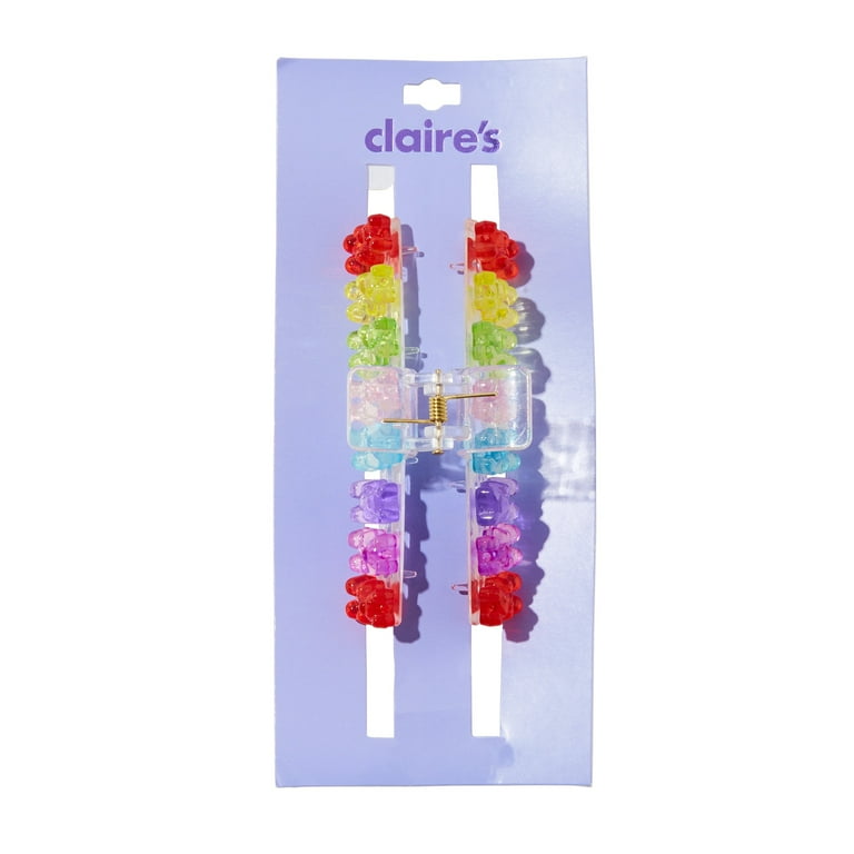 Claire's Mixed Colored Cute Gummy Bears Hair Claw for Girls and