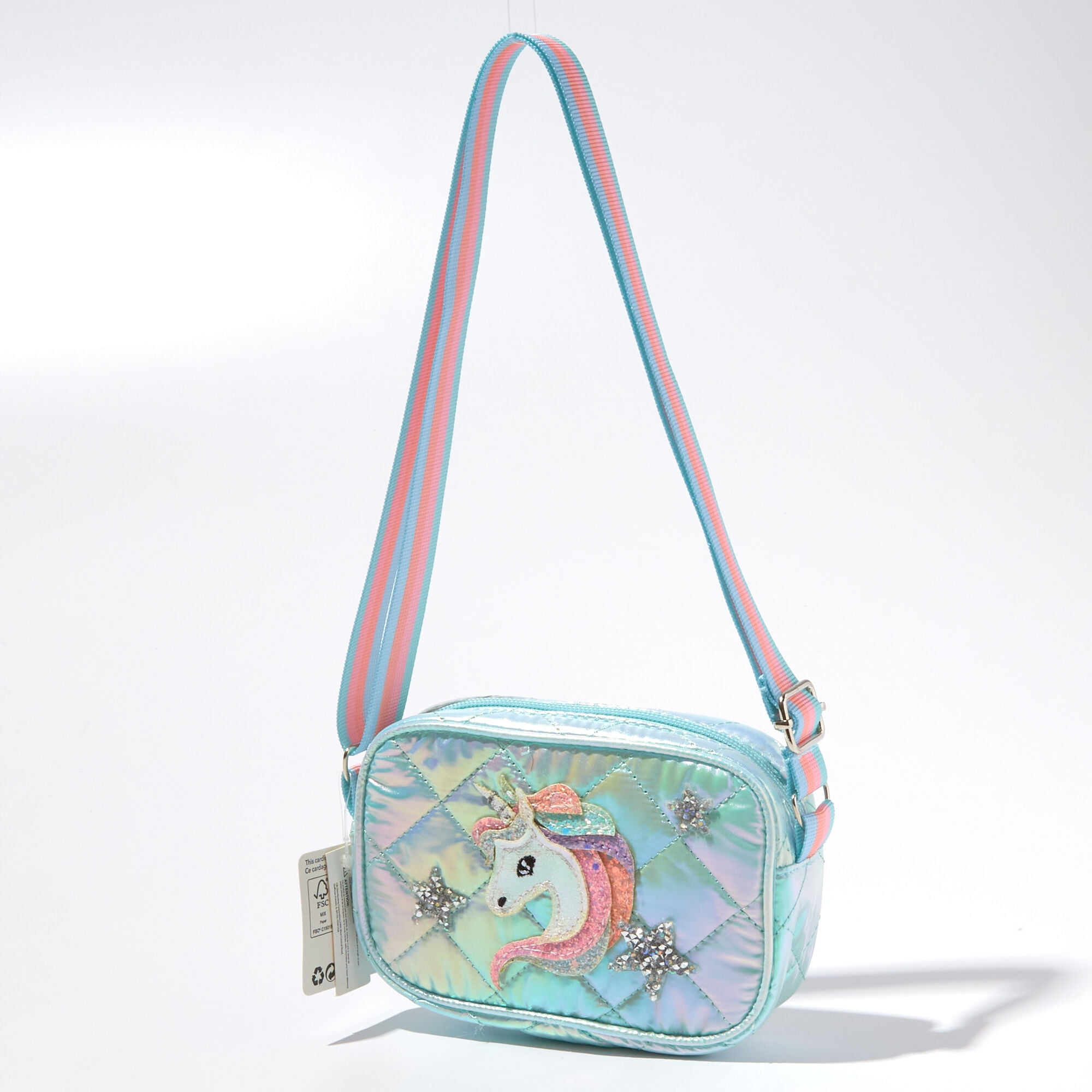Claire's Girls Teen Unicorn Crossbody Bag, Mint Green, 98698 - Walmart.com