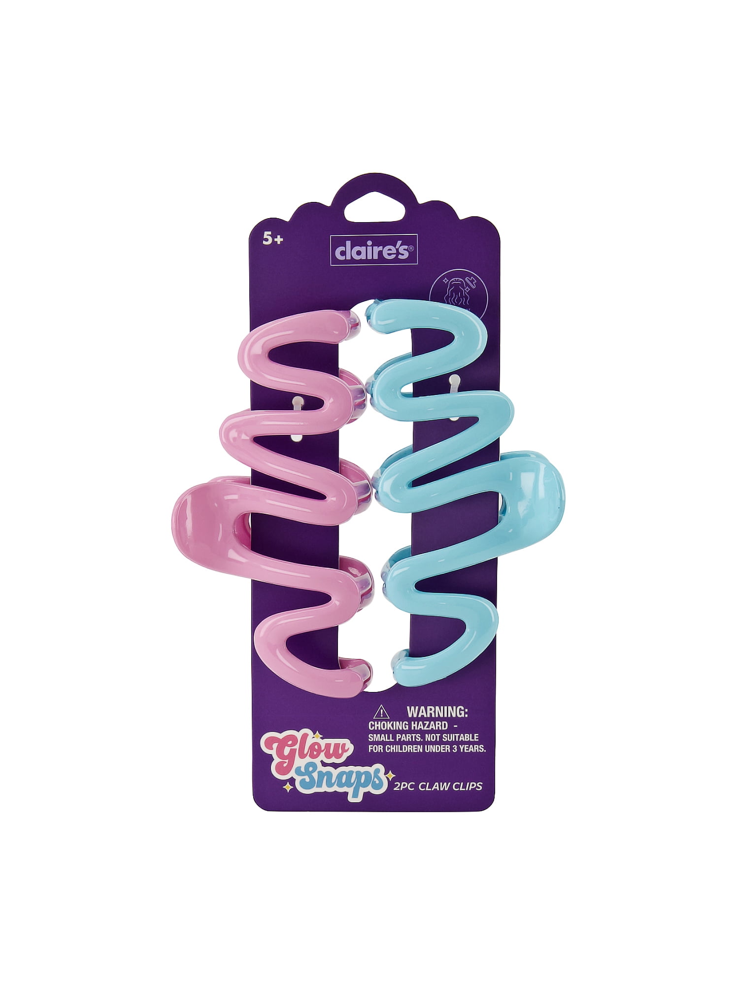 Claire's Hair Jumbo Wavy Claws - Glossy