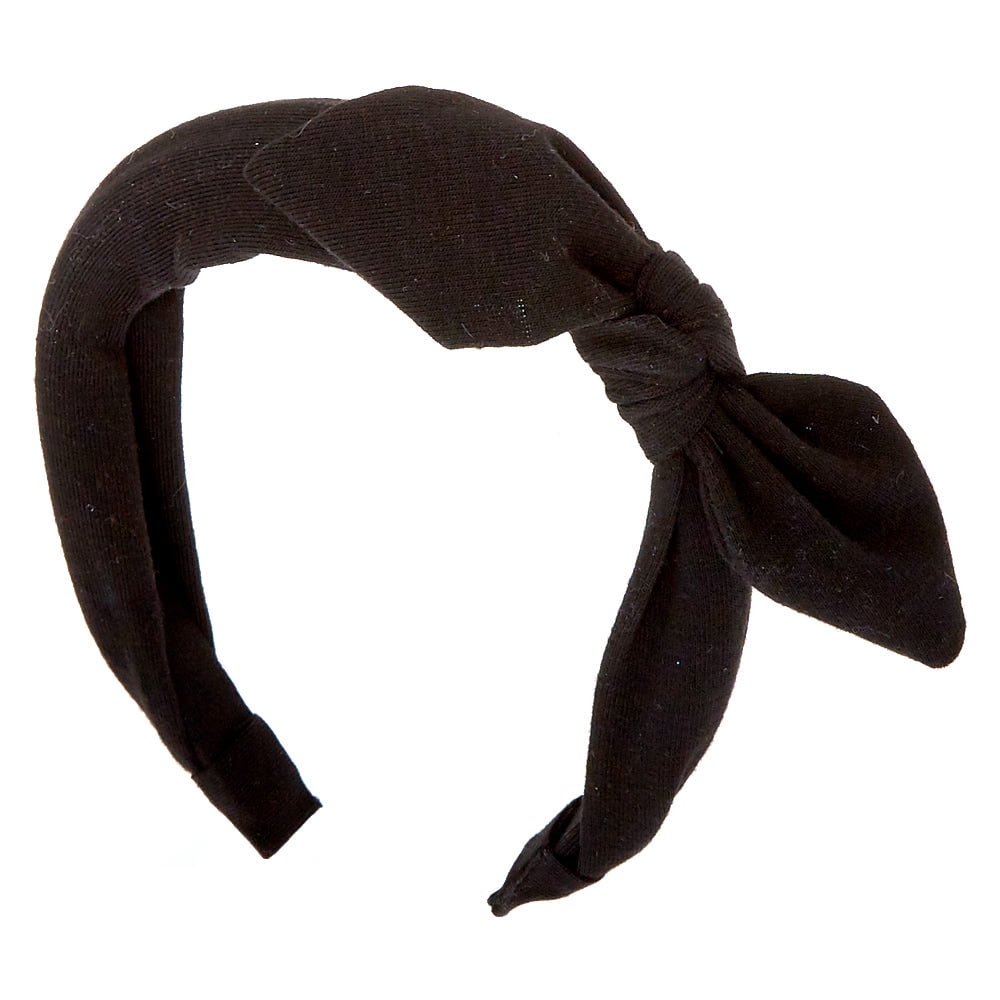 Claire's PU Thin Headband - Black