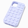 thumbnail image 1 of Claire's Lavender Hearts Popper Phone Case - Fits iPhone® 11, 1 of 2