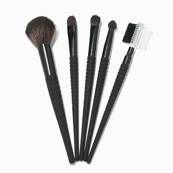 Claire's Matte Black Makeup Brushes (5 Pack)
