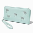 thumbnail image 1 of Claire's Mint Green Wristlet Wallet for Women, Compact and Stylish Clutch Purse with Crystal Gemstone Bows, Perfect Blend of Functionality and Fashion, 7.5" X 4", 1 of 4
