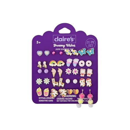 Claire's Multi Earring Studs - Pixie, 20pcs