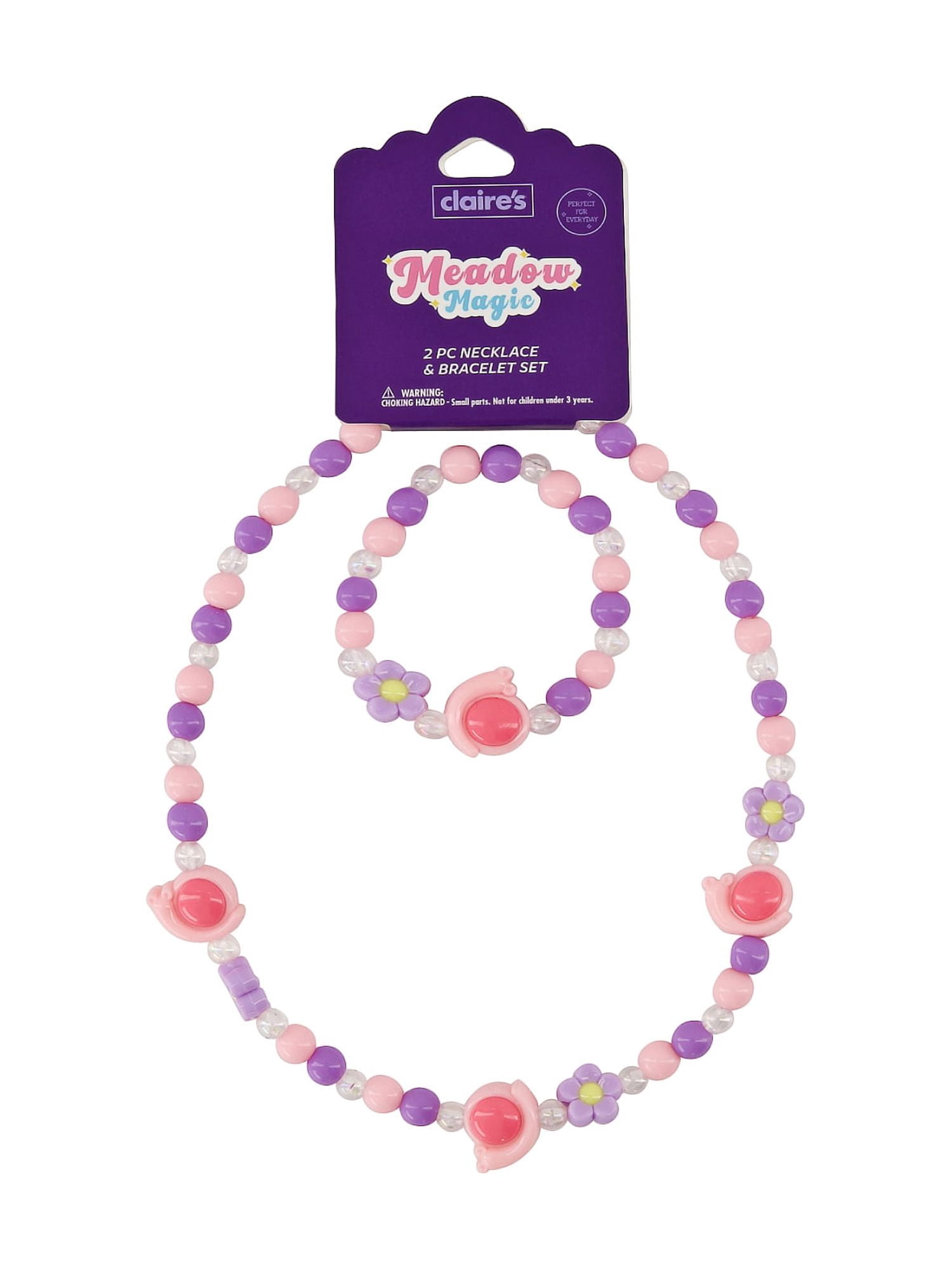 Claire's Necklace/Bracelet Set - Snail, 2pcs
