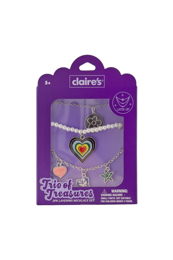 Necklace Set - Heart, 3pcs