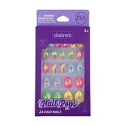 Claires Neon Fruit Print Oval Shaped Press-on Nails, 24 Nails