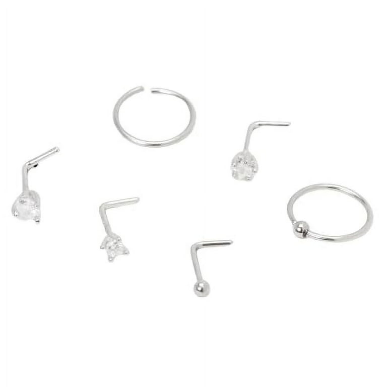 Claire's Nose Ring Stud and Hoops Hypoallergenic Nose Piercing