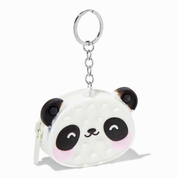 Claire's Popper Panda Mini Jelly Coin Silicon Purse Keychain