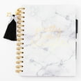 thumbnail image 1 of Claire's Pretty Little Thoughts Marble Notebook - White, 1 of 3