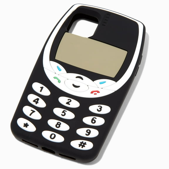 Claire's Retro Cellphone Silicone Phone Case - Fits iPhone 11