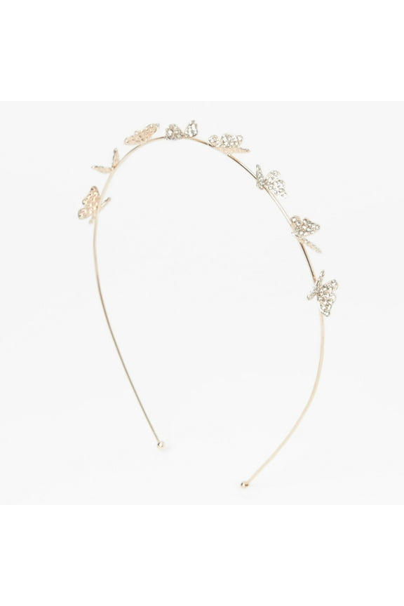 Rose Gold Pav Butterfly Headband