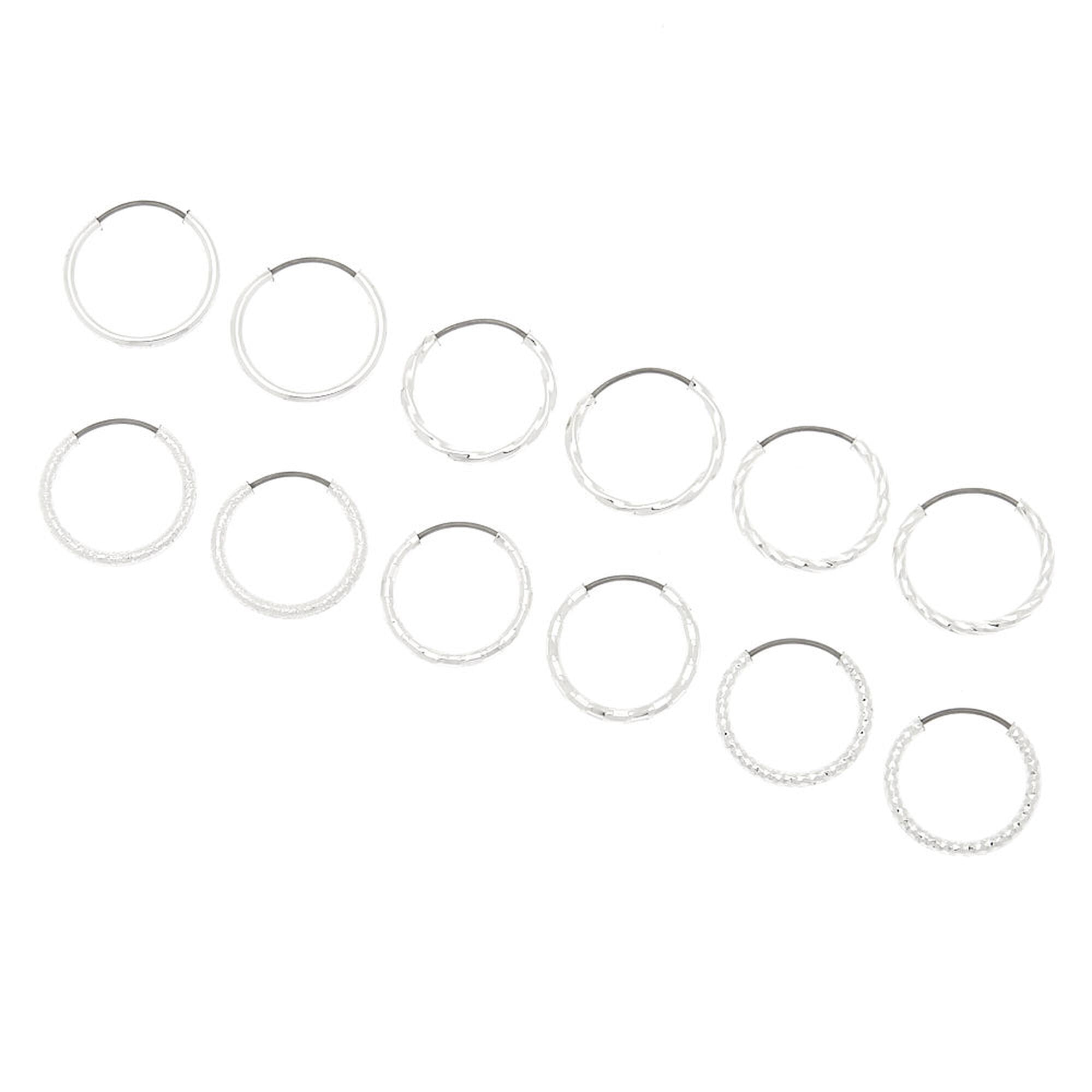 Claire Hoop Earrings Silver