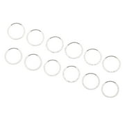 Claires Silver 15MM Textured Hoop Earrings - 6 Pack