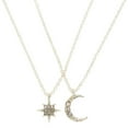 thumbnail image 1 of Claire's Silver Celestial Pendant Necklaces - 2 Pack, Silvertone,Adult., 1 of 2