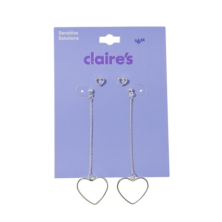 アクセサリー HEART SILVER EARRING Dangle Heart Earrings Sterling Silver | Kay