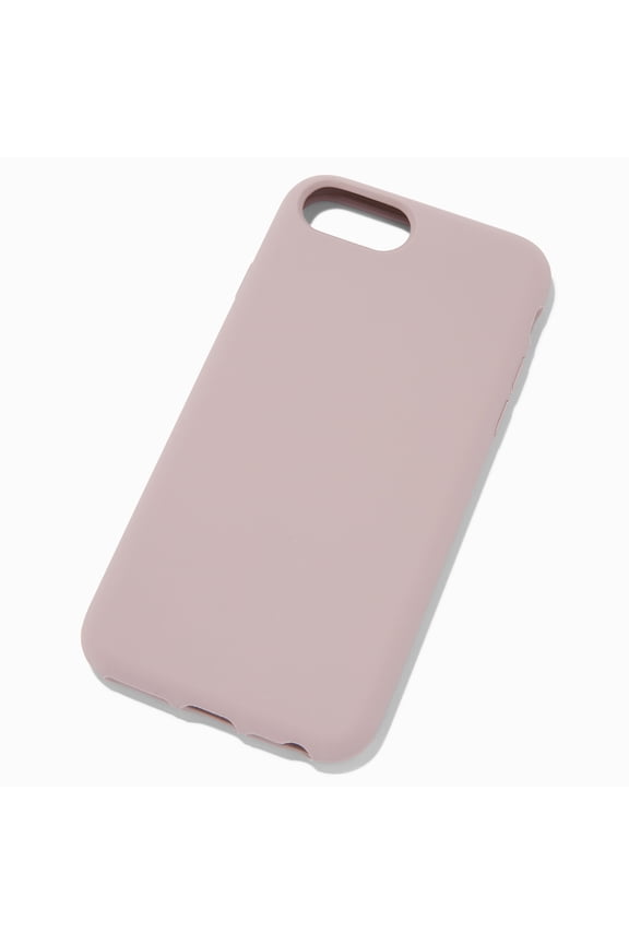 Solid Mauve Silicone Phone Case - Fits iPhone 6/7/8 SE