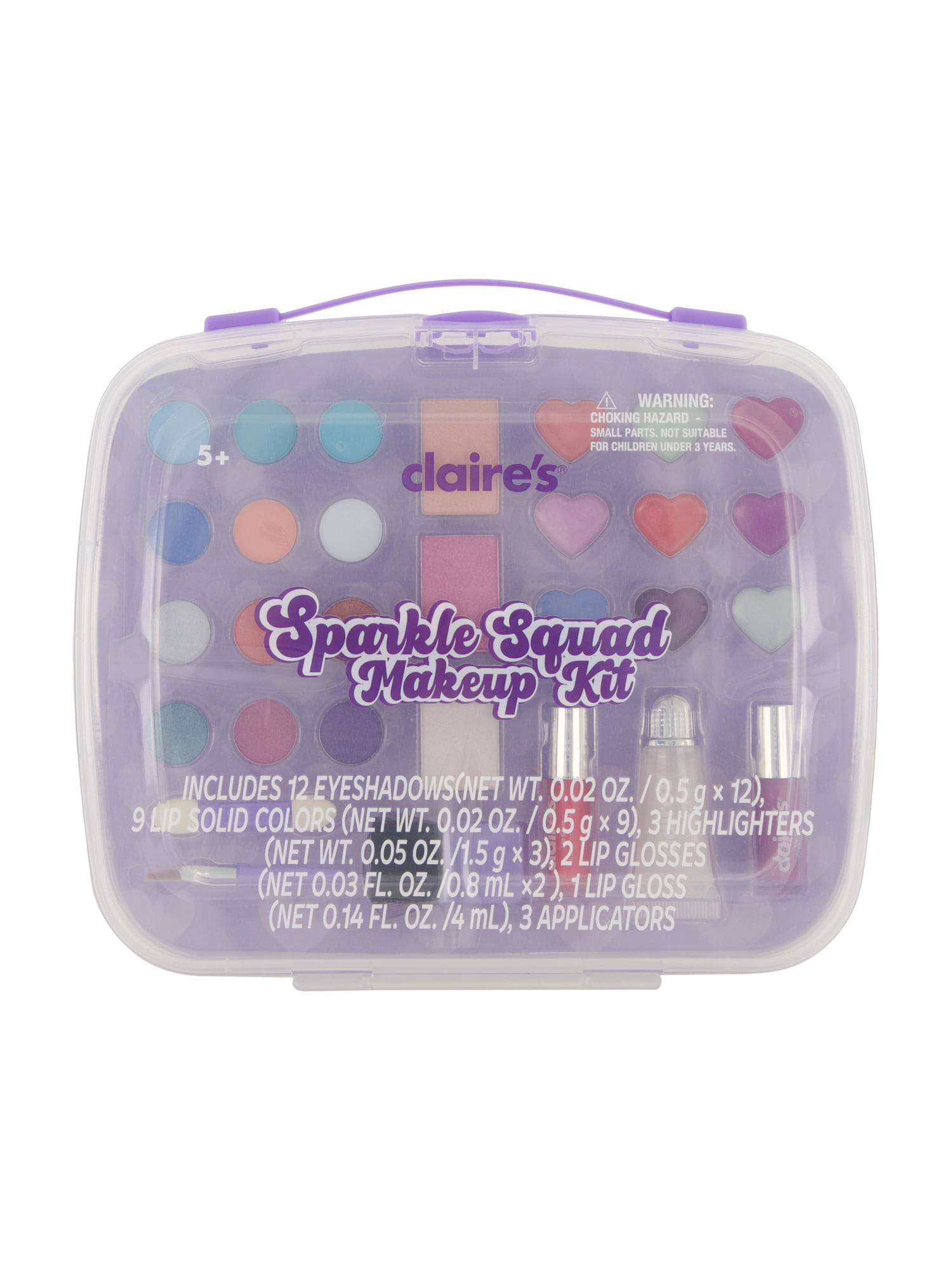 Claire's Sparkle Squad Cosmetic Makeup Case