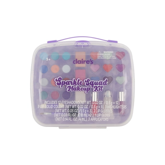 Claire's Sparkle Squad Cosmetic Makeup Case